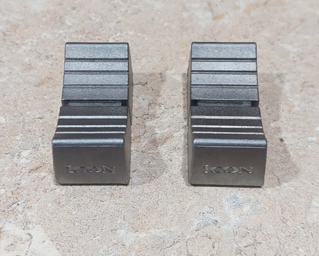 2x Icon OEM Metallic Plastic Fader Caps Knobs For Platform M M+ X X+ Fits 100mm