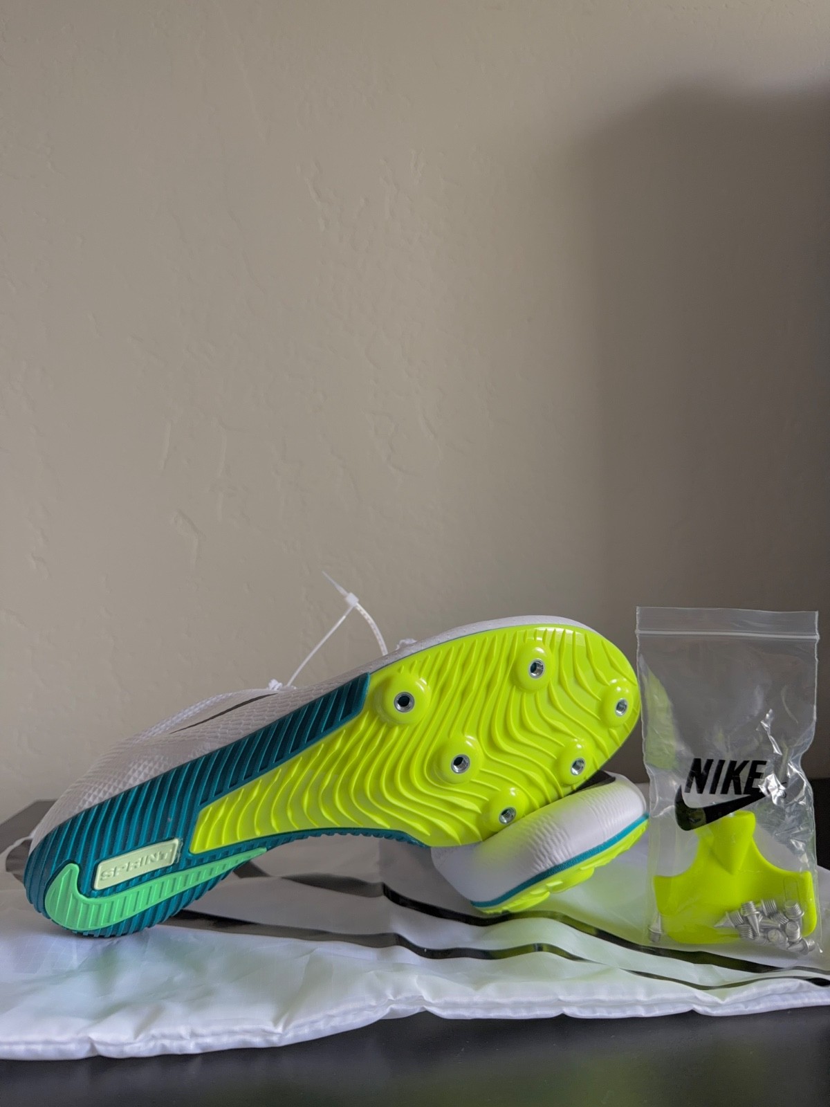 Nike Zoom Rival Sprint White Bright Spruce FZ9663-102, Men’s Size 10