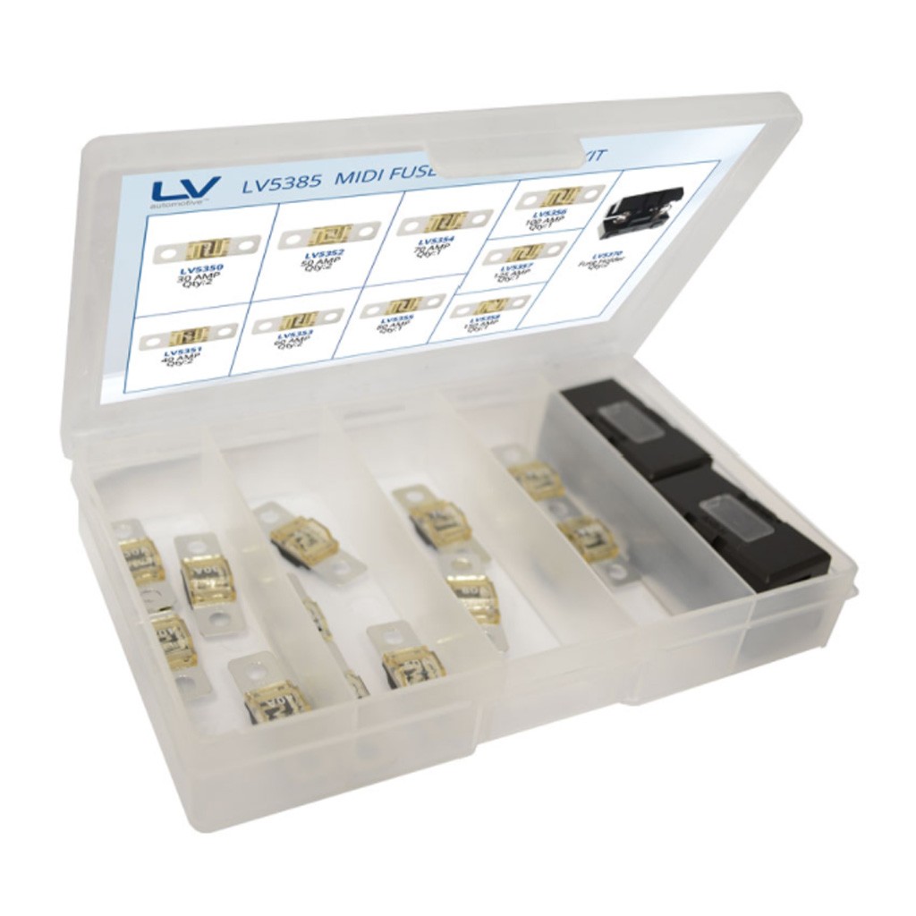 Blue Bar Midi Fuse Assortment Kit 15pc