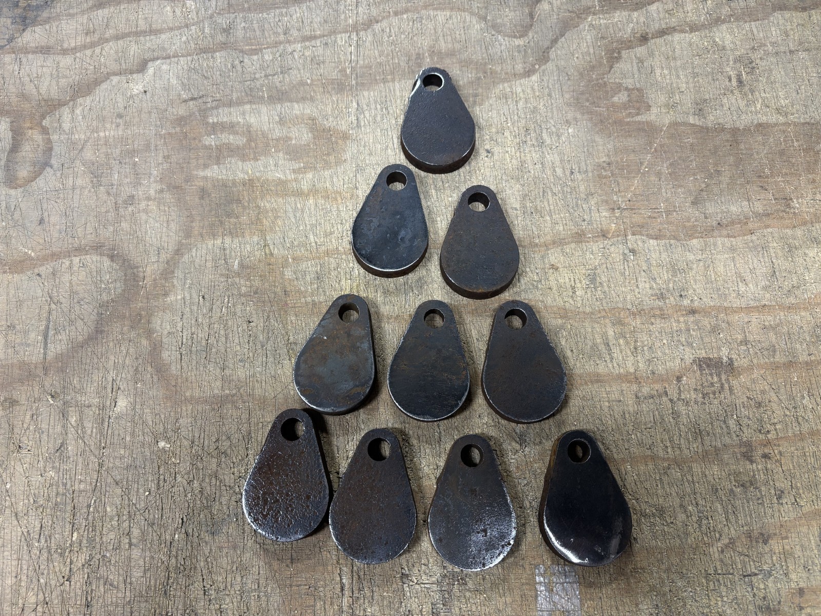 AR500 2" X 1/2" Steel Shooting Target Set of 10 Surplus Blemish