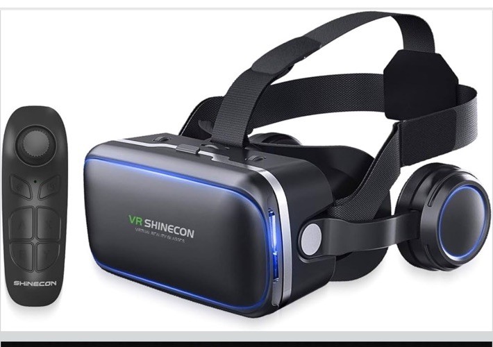 VR Shinecon Virtual Reality Glasses With Joystick Controller For iPhone/Android