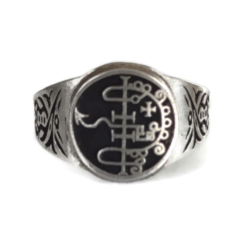 #32 Asmoday Seal Ring Ars Goetia 72 Demons Sigil + Optional Talisman Pendant