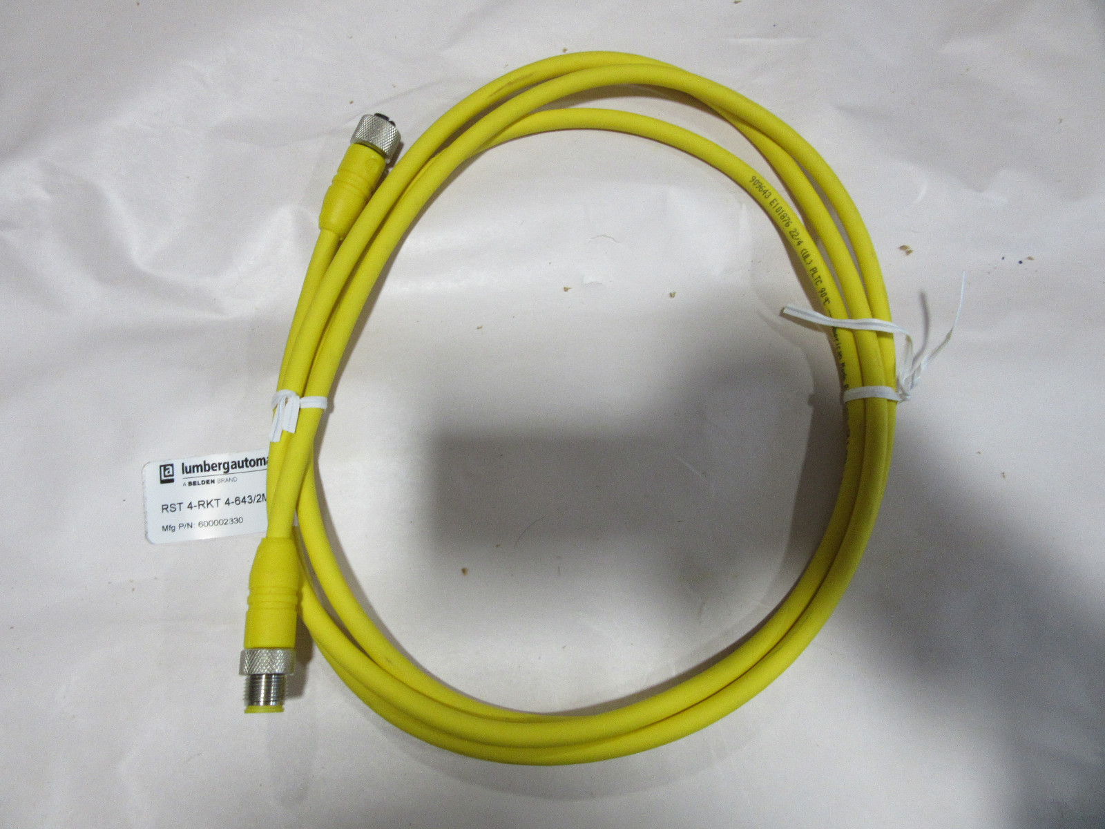 Lumbergautomation Belden RST 4-RKT 4-643/2M Cord Set 4-Pin P/N 600002330 NEW!!