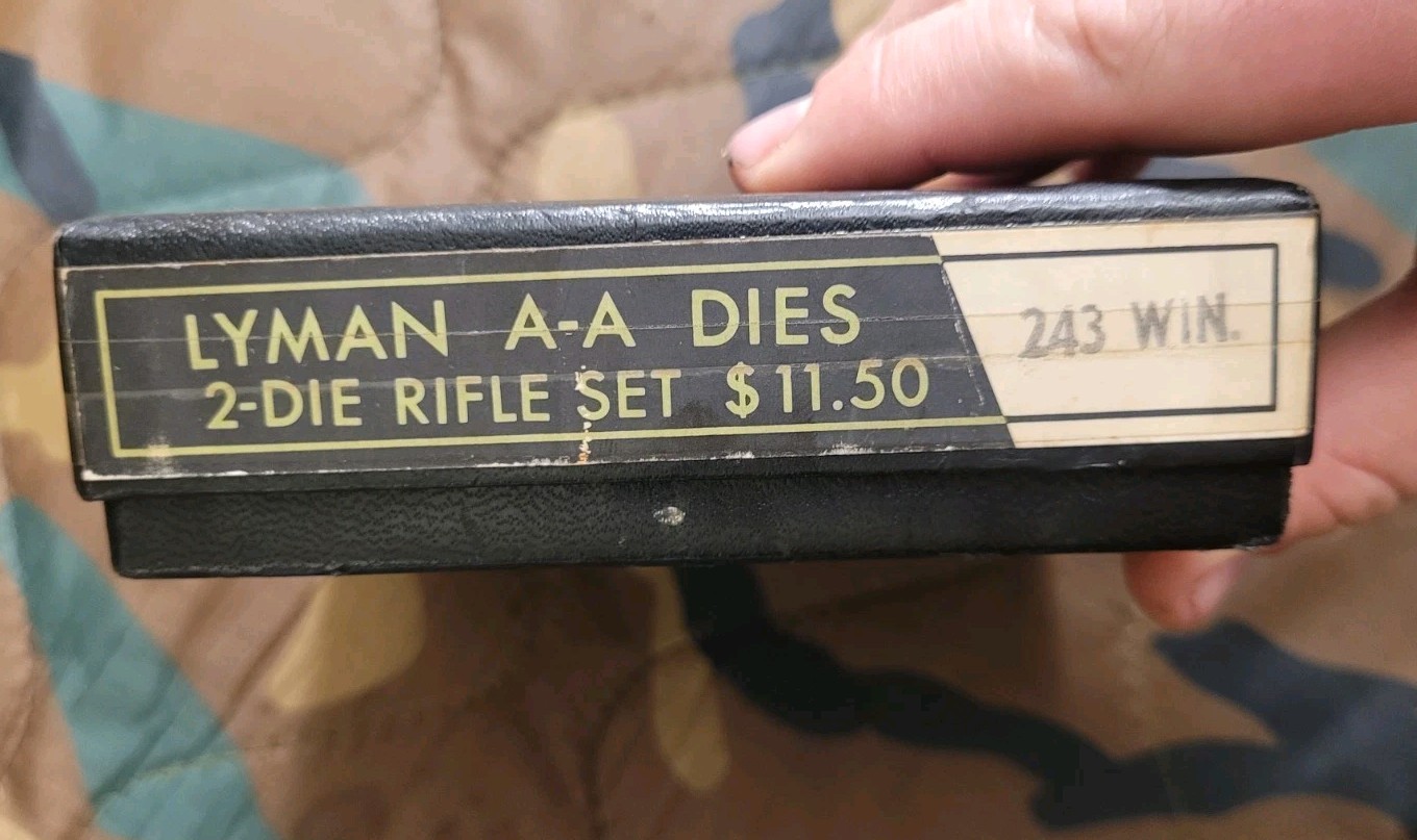 Lyman A-A 2-Die Rifle Set .243 Winchester  Dies
