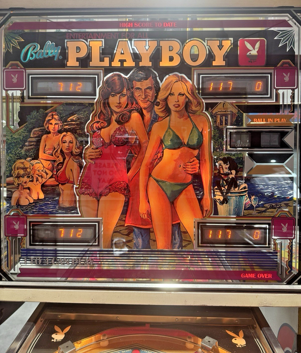 Vintage 1978 Bally Playboy Pinball Machine