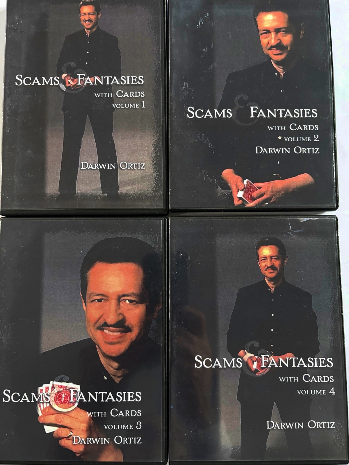 Set Of 4 x DARWIN ORITZ - Scams & Fantasies - Magic DVDs As Pictured S53