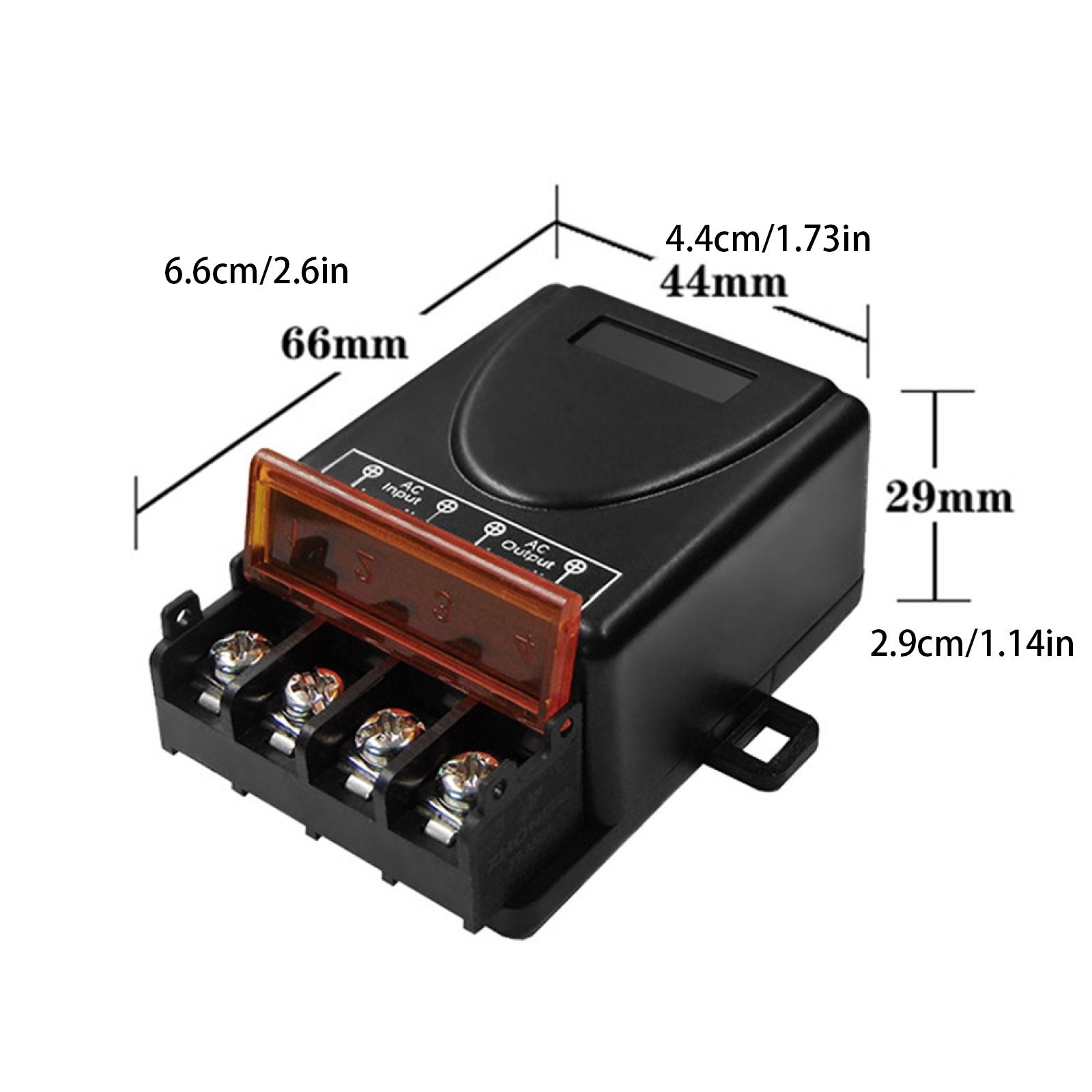 Remote Control Switch 110V-240V RF Relay Receiver W/ Remote Control 100m Range j