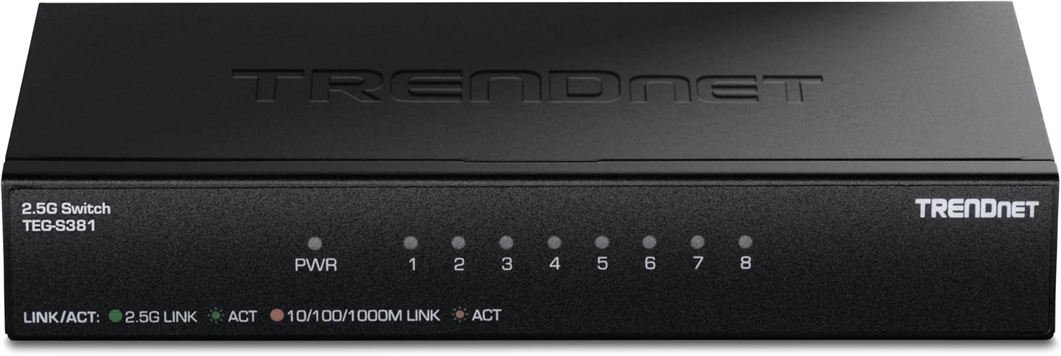 TRENDnet TEG-S381,8-Port 2.5G Switch
