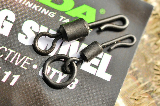 KORDA PTFE QC RING SWIVEL - 8 PER PACK - In Sizes 8 or 11 - CARP FISHING
