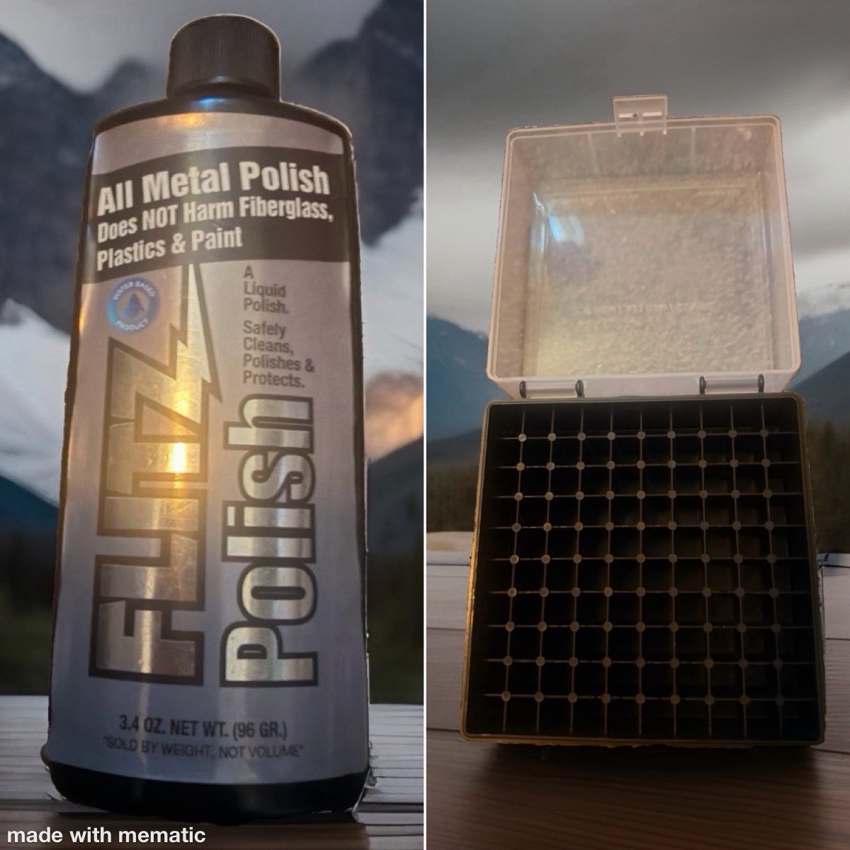 FREE GIFT 100ct 556 Case W/Flits Metal Polish Opened Recently And Used A Drop