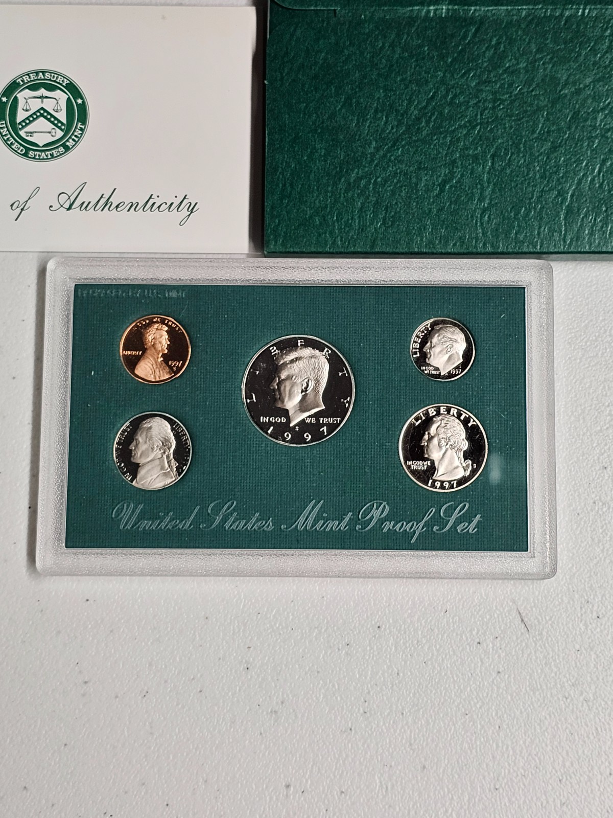 1997 Clad Proof Set U.S. Mint Original Government Packaging OGP COA