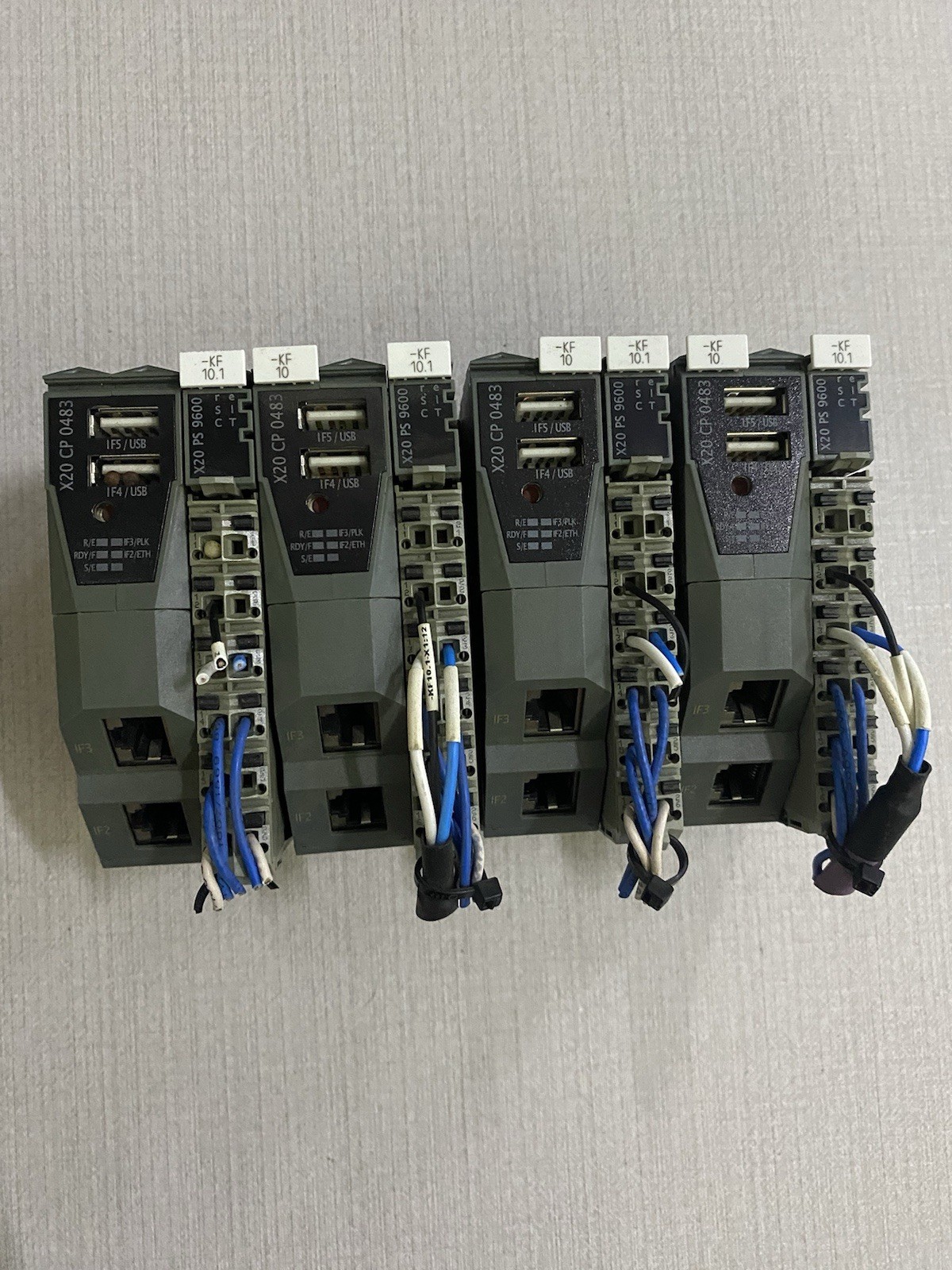 B&R X20 CP 0483 REV D0 With X20 PS 9600  PROGRAMMABLE LOGIC CONTROLLER
