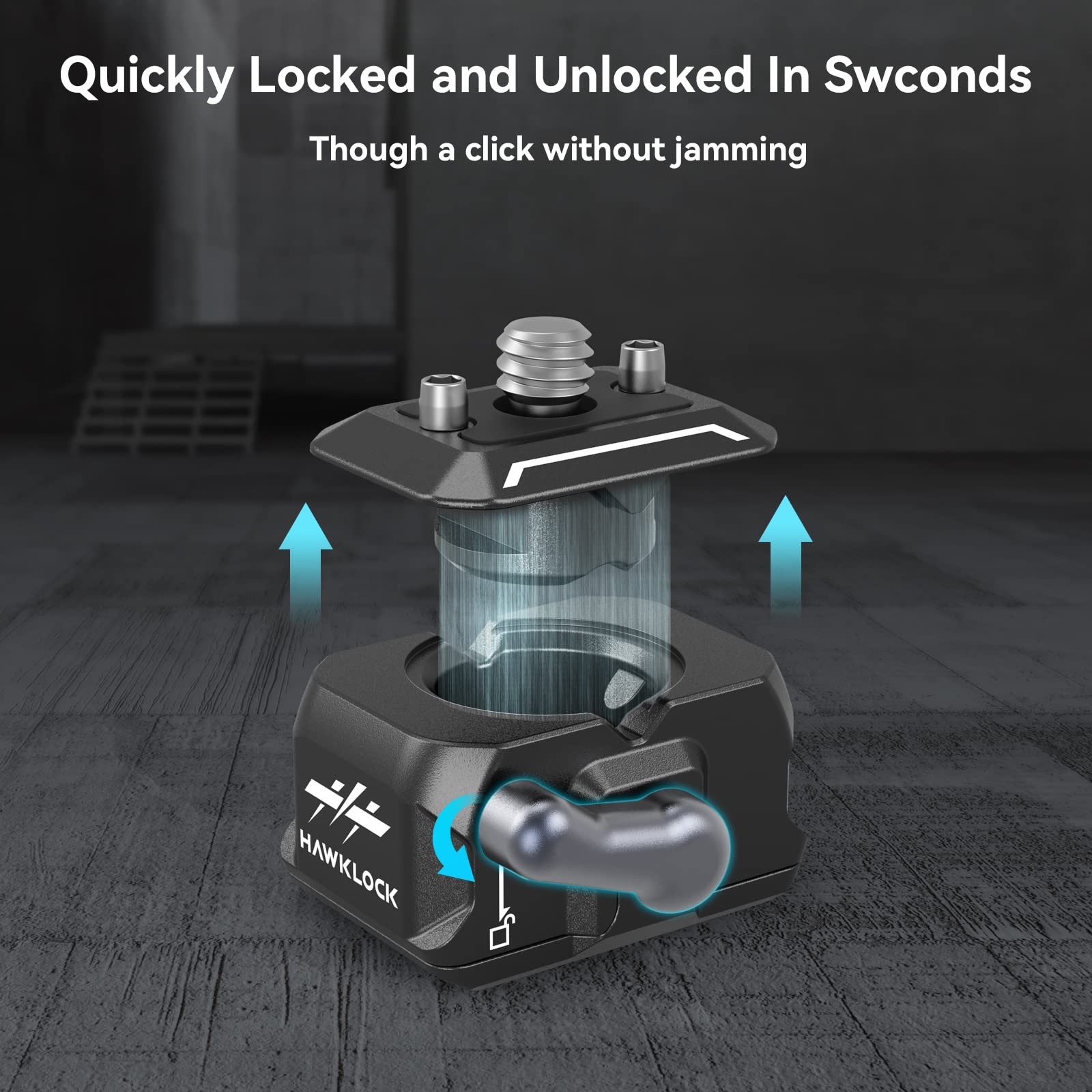 HawkLock Mini Quick Release Camera Mount Adapter 1/4 Inch Screw Plate 3513C