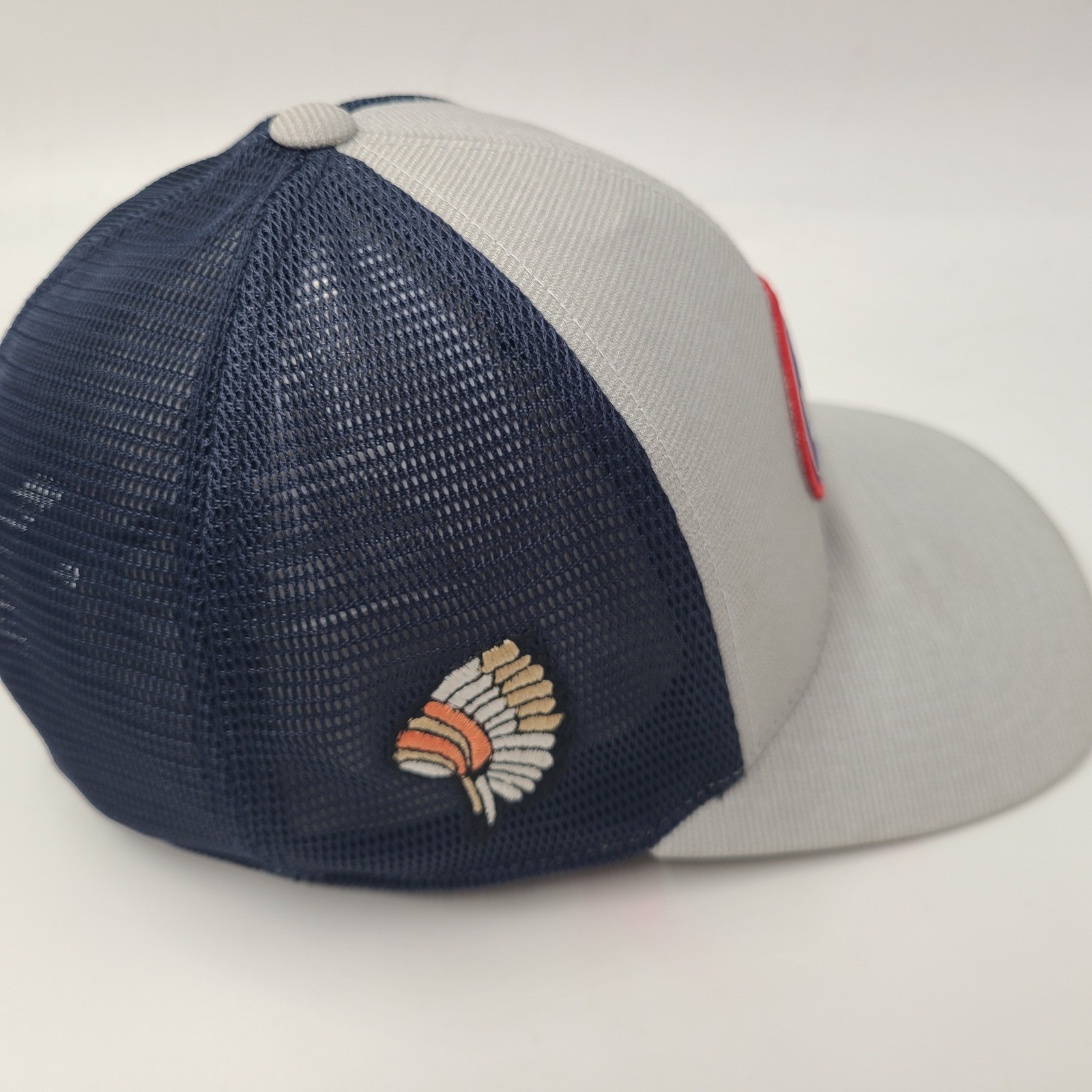 Black Clover Hat Snapback Trucker Mesh Gray Blue USA Live Lucky Patch Golf Men