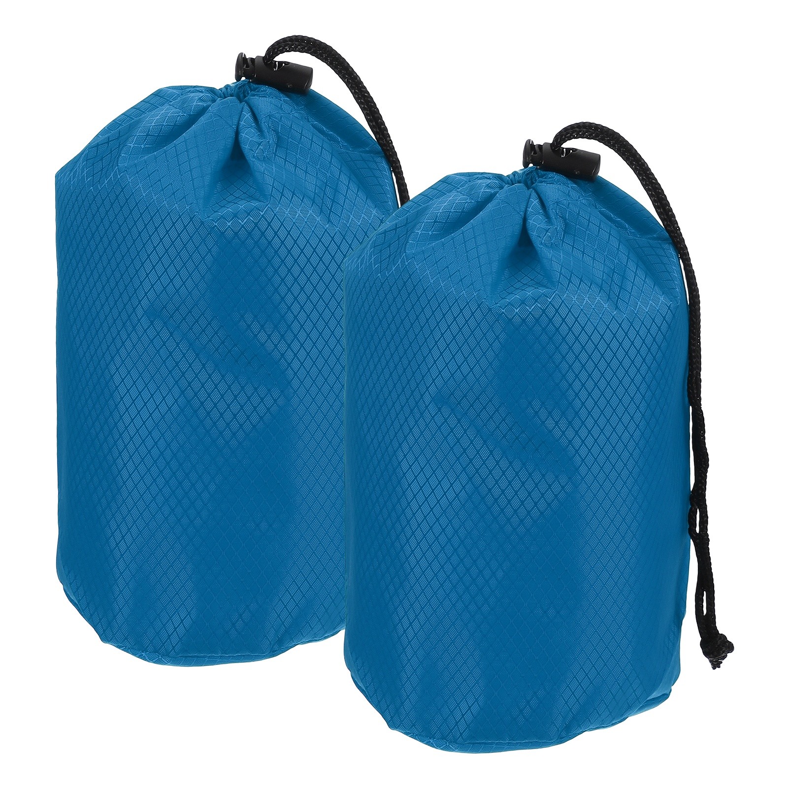 Stuff Sack, Waterproof Ditty Bags with Toggle 4x8In & 2 Pack & Sea Blue