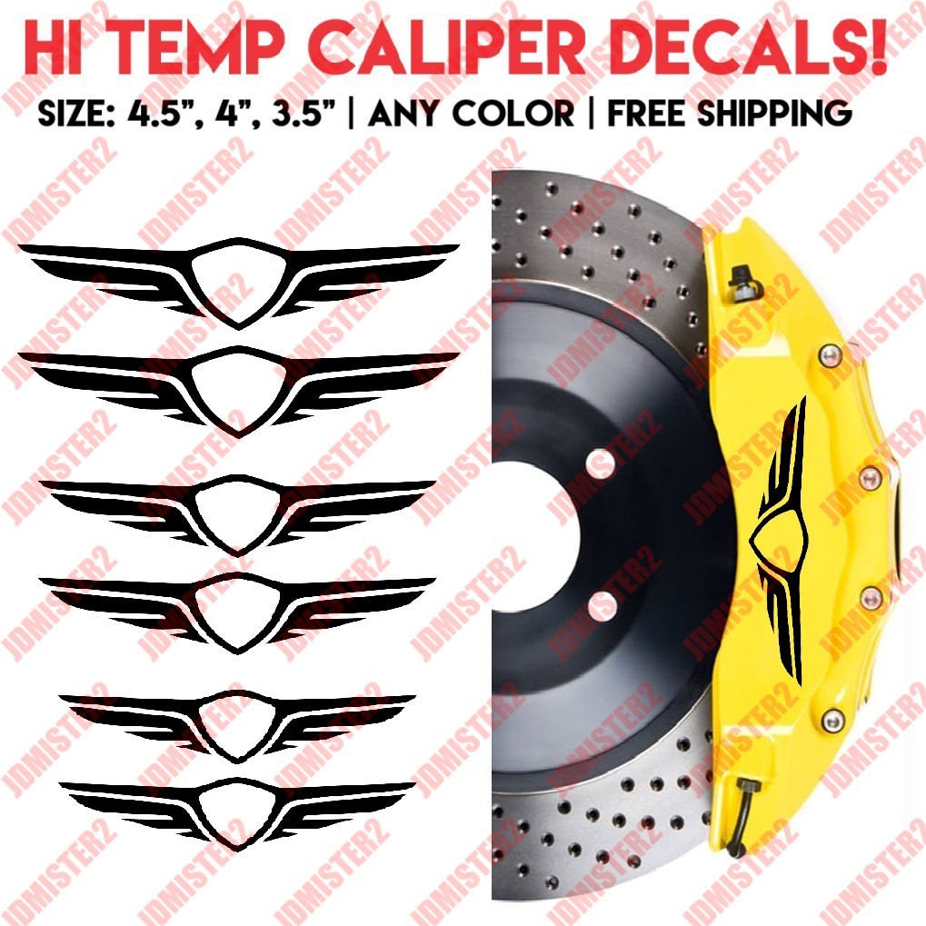 Genesis Brake Caliper Decal High Temp Vinyl Sticker Hydundai Genesis Vinyl Decal