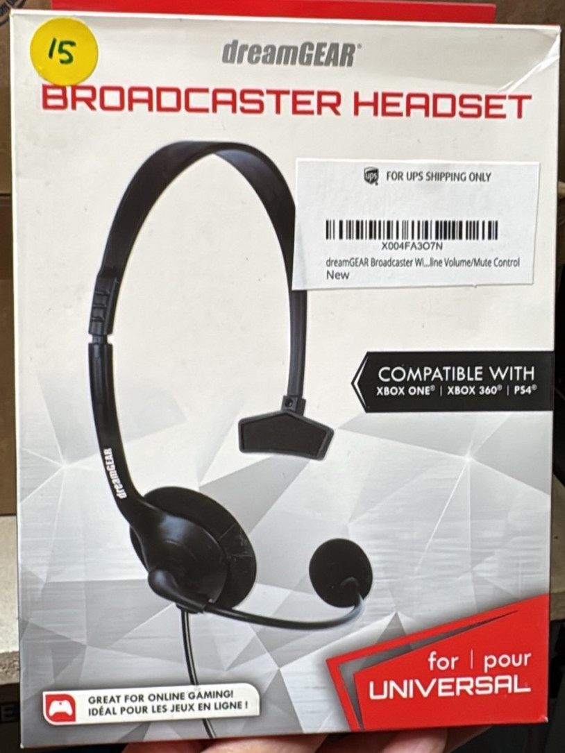 dreamGEAR Broadcaster Wired Headset Multi Platform Gaming Headphones