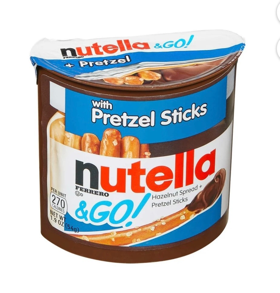 Nutella & GO! Hazelnut Cocoa Spread with Pretzel Sticks, 10-Pack, Tasty Snack