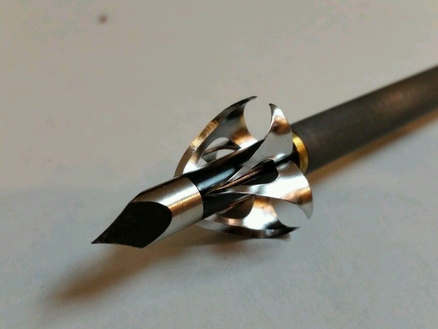 6x Hunting Tips Toxic Cyclone 100 grain Arrowhead Broadhead Hunting Tip Arrow