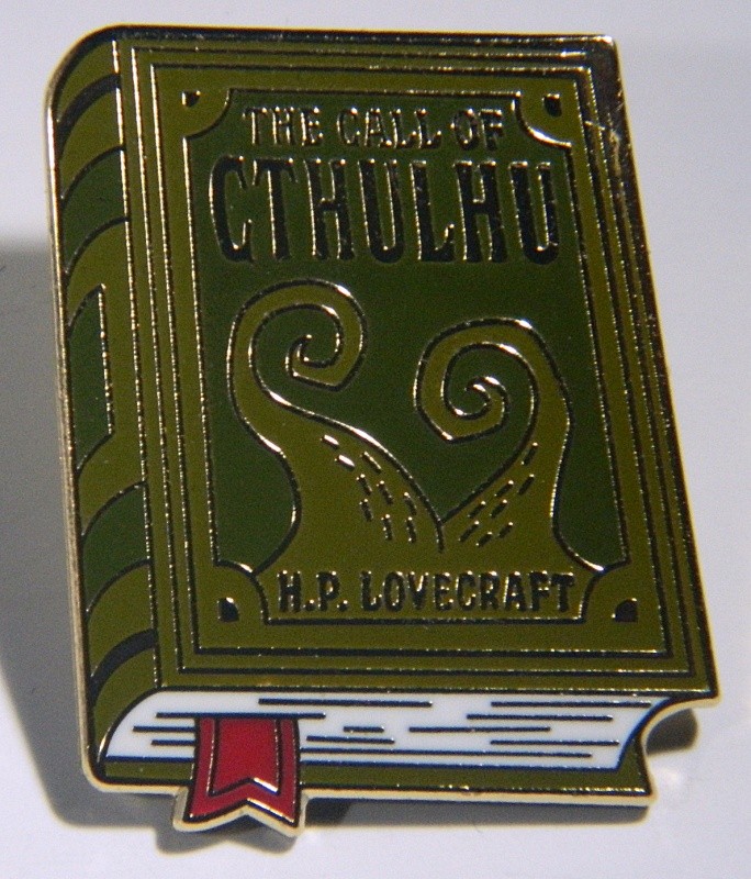 The Call of CTHULHU Book Image Metal Enamel Lapel Pin H.P. Lovecraft NEW UNUSED
