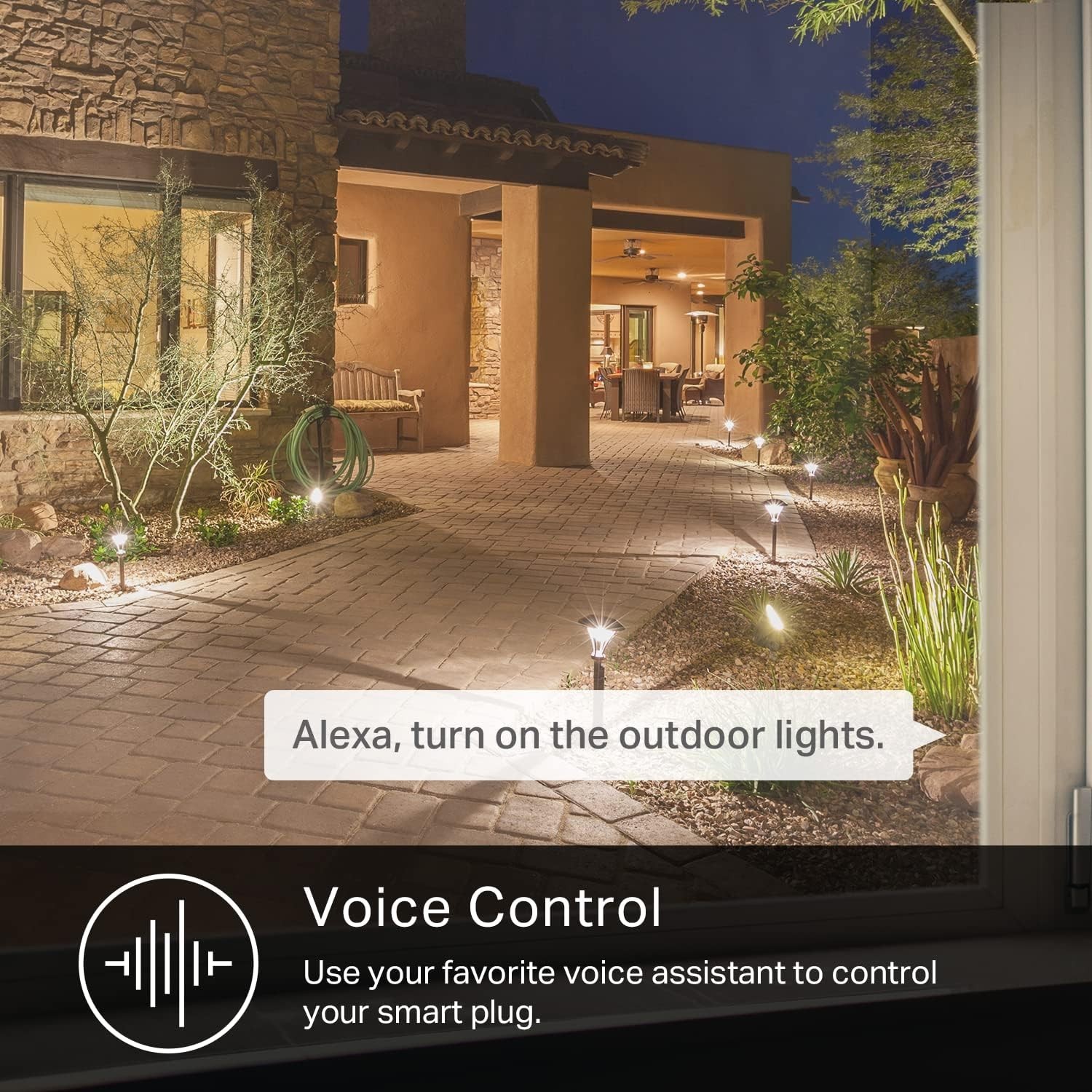Wi-Fi Enabled Outdoor Smart Plug with 2 Sockets & 300 ft Range – Certified