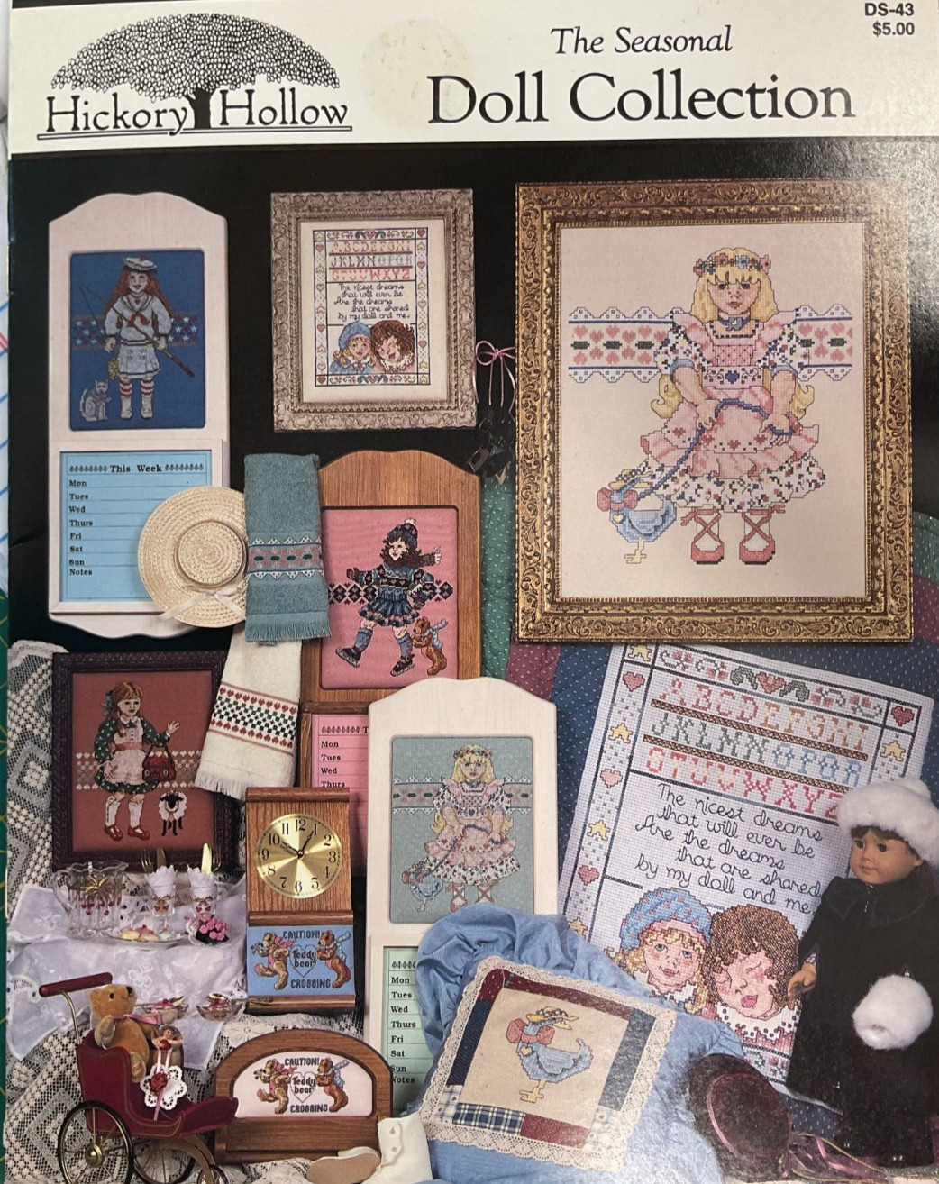 HICKORY HOLLOW #DS-43 THE SEASONAL DOLL CROSS STITCH COLLECTION BOOKLET