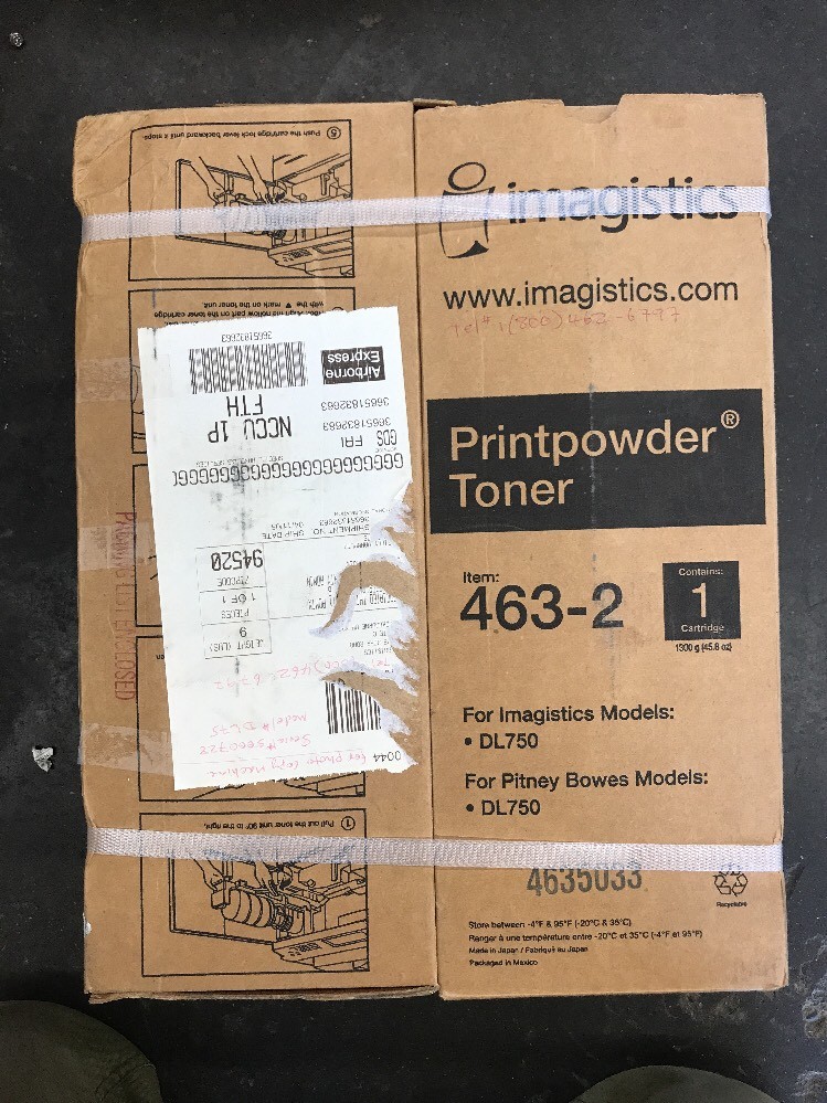 2 Pk Of Genuine New IMAGISTICS 463-2 TONER CARTRIDGE DL750