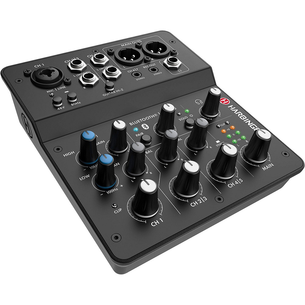 Harbinger LV7 7Channel Analog Mixer with Bluetooth