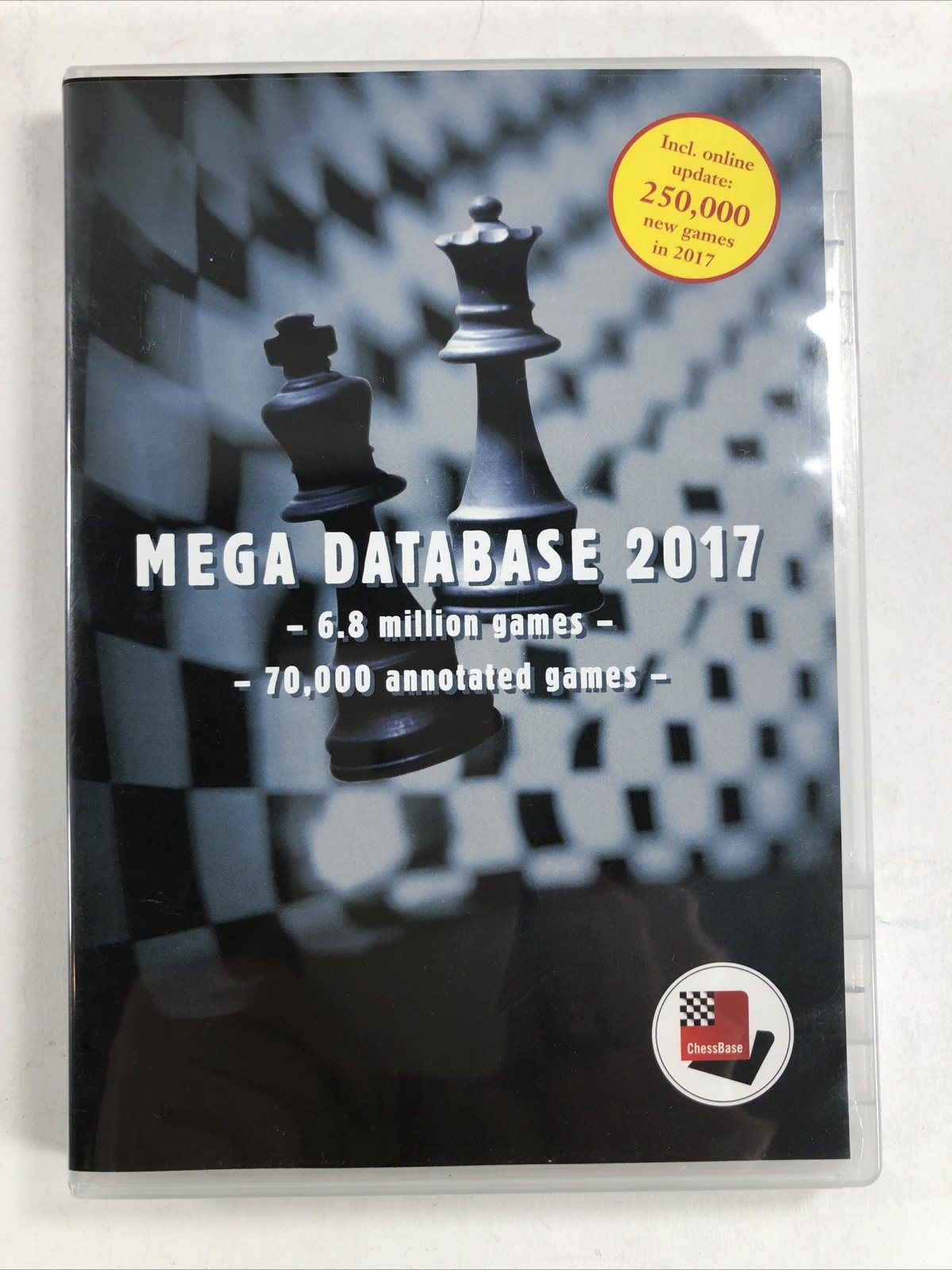 Mega Database 2017 by Chessbase 6.8 Million Games, 70,000 Annotated games DVDROM