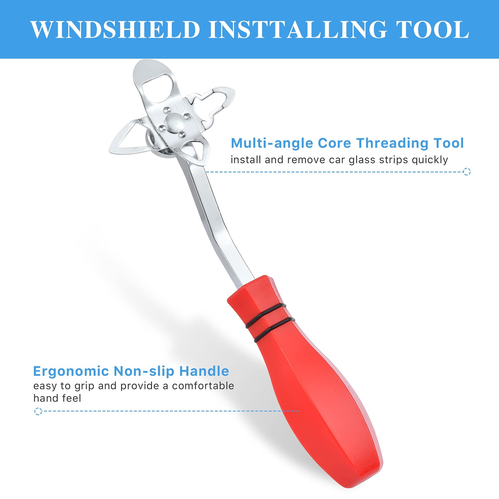 12 Pieces Windshield Installation Tools Kit, Included 1 Pcs Widshield Install...