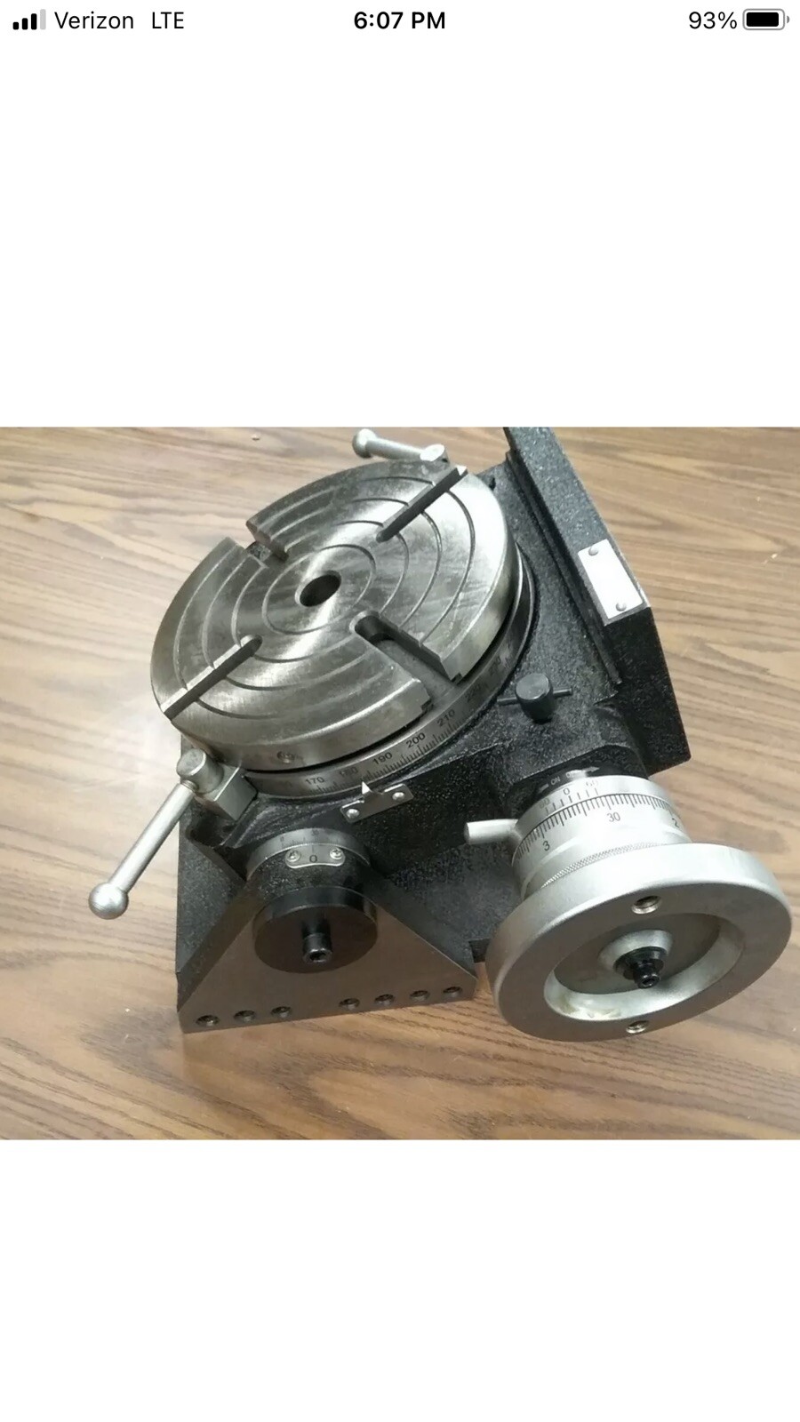 8" PRECISION TILTING ROTARY TABLE, Part#TSK-200- NEW