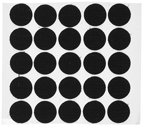 250 Sets Hook & Loop Fastener Coins/Dots Adhesive-Backed 20mm Free Ship BLACK