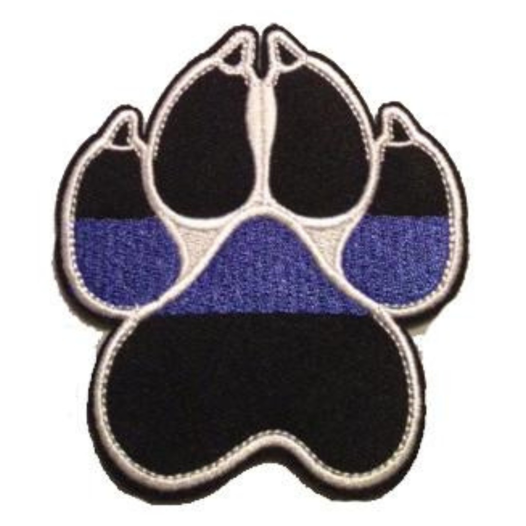 Black Blue Line K-9 / K9 Paw