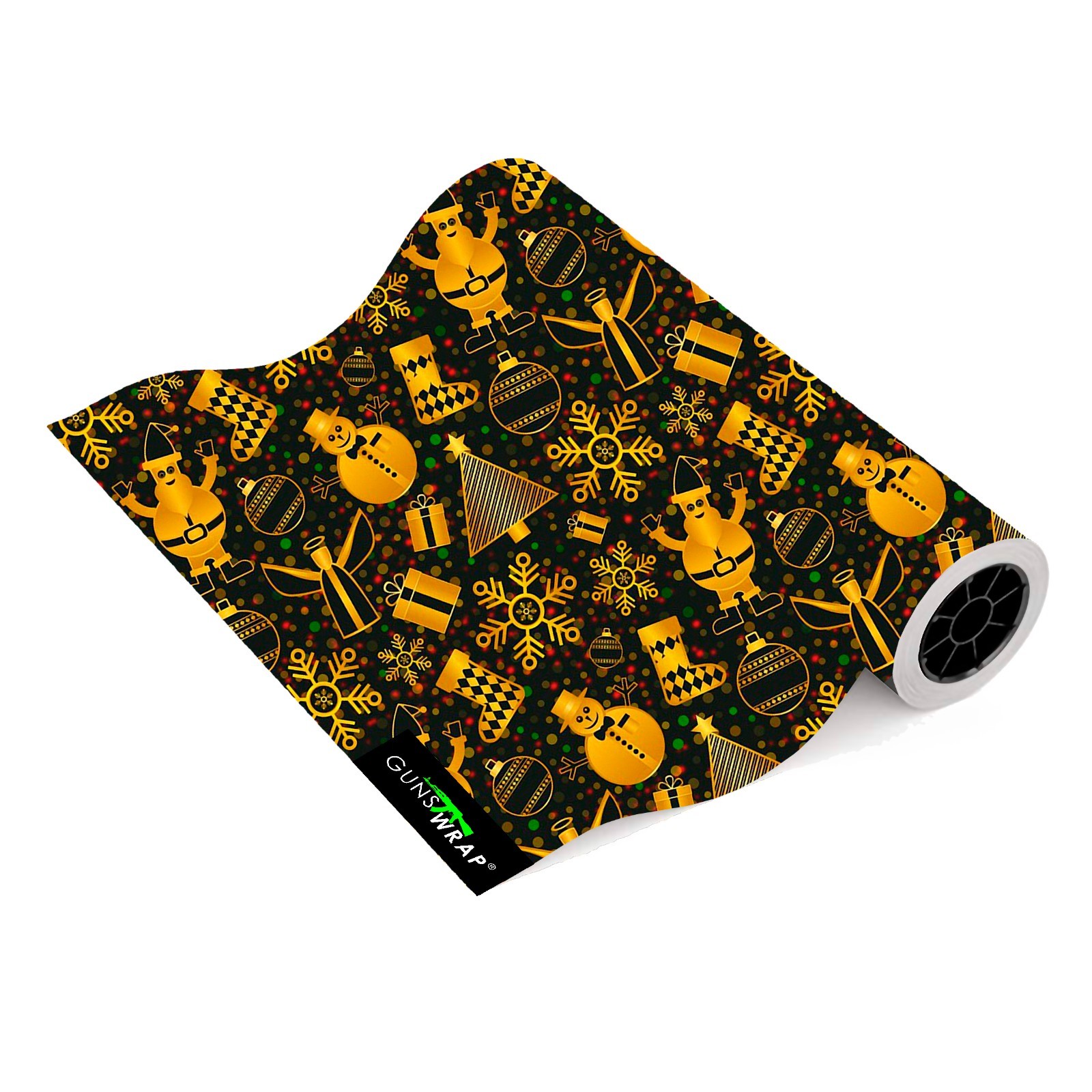 Camo Guns Wrap Skins Premium Vinyl Matte Camouflage Roll (7,8х39in) CRISTMAS-3