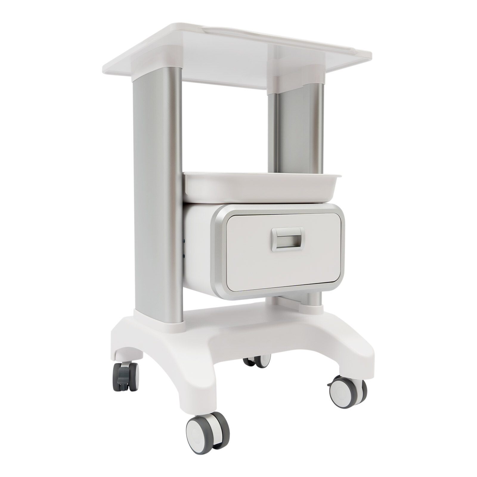 Medical Trolley with Wheels Mobile Trolley for Cosmetic Instruments Rolling Tool