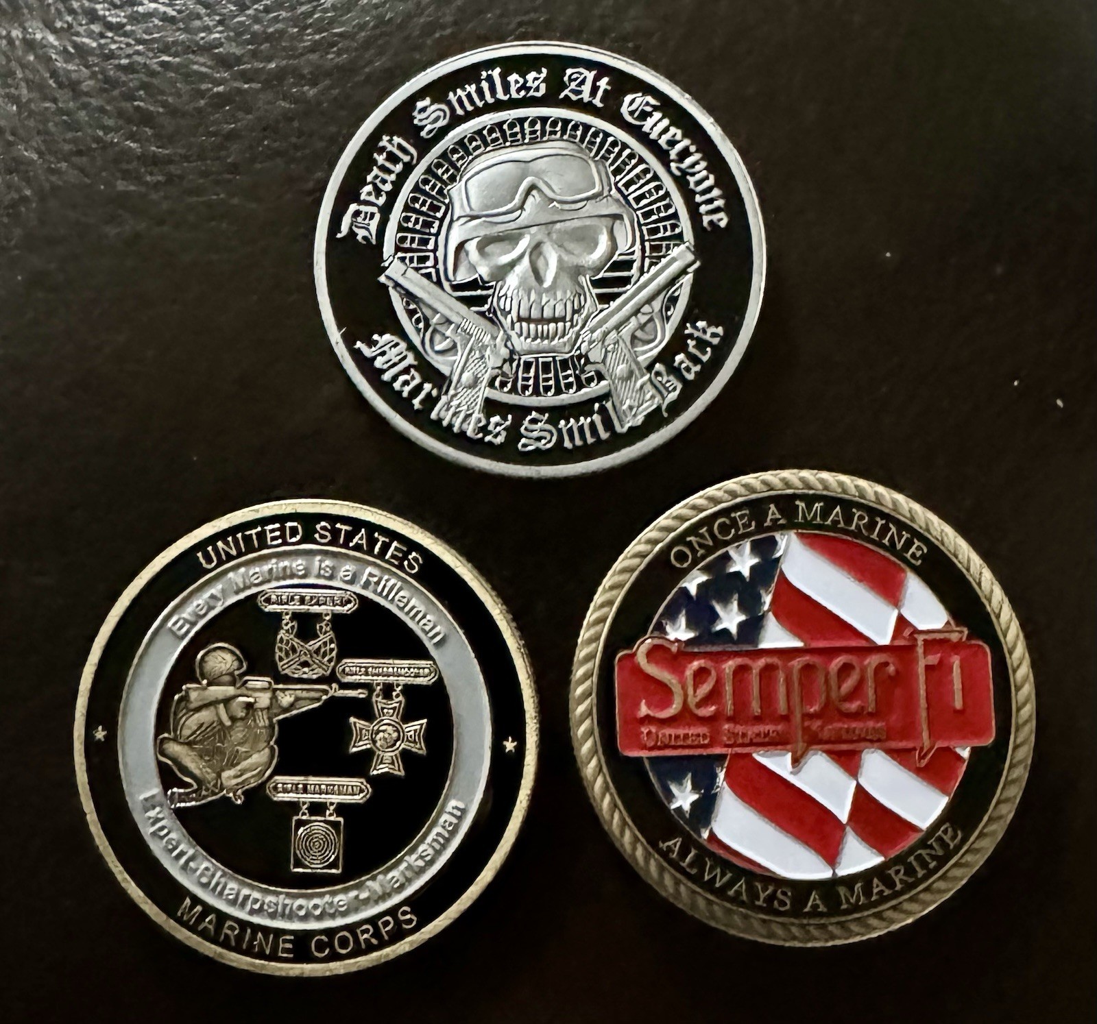 Marine Corps USMC challenge Coin Set