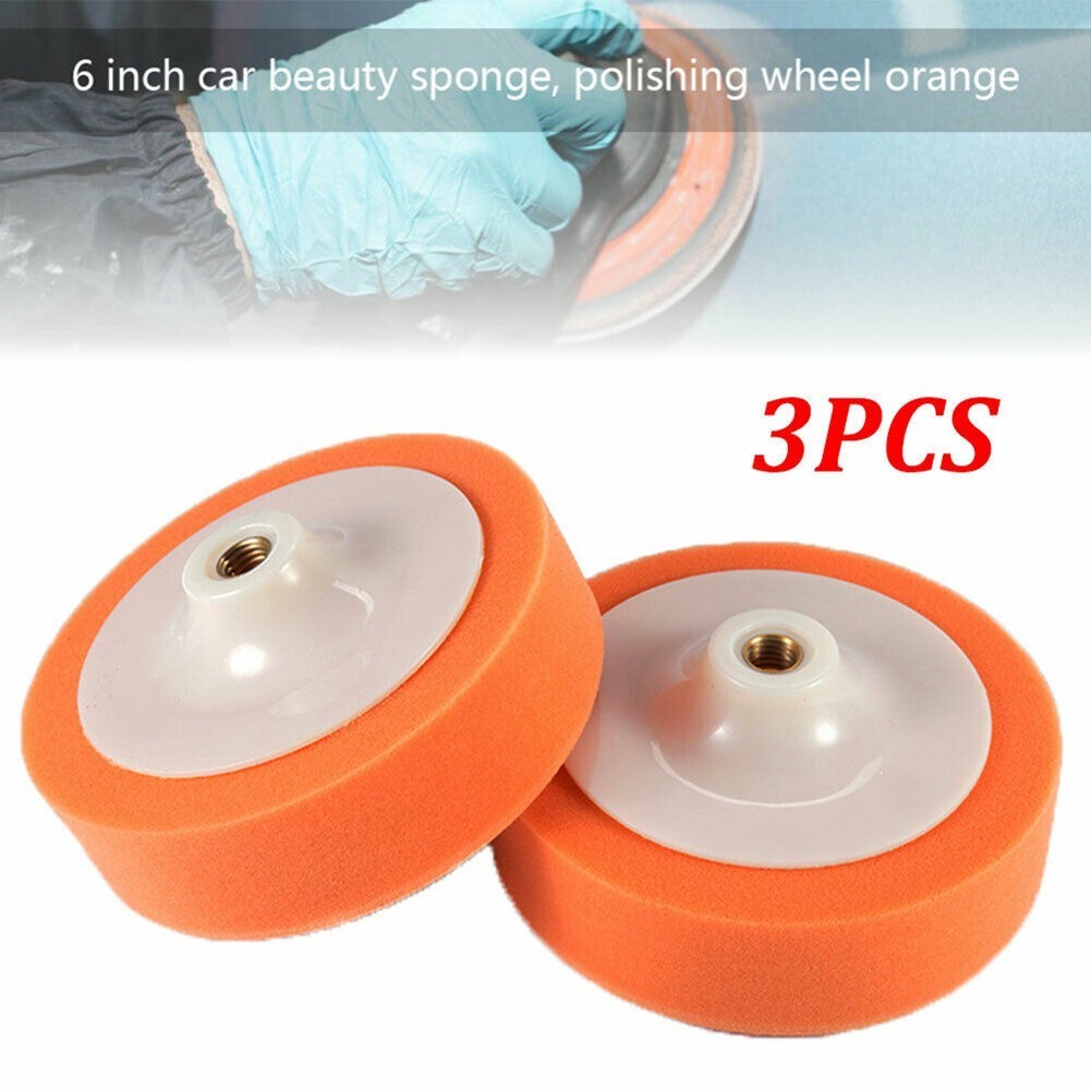 Orange Polishing Sponge Heads Buffing Sponge Heads For Car Polishing And Buffing