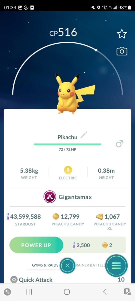 💪AMAZING!!!💪✨ GIGANTAMAX PIKACHU!!!✨ - PKMN GO