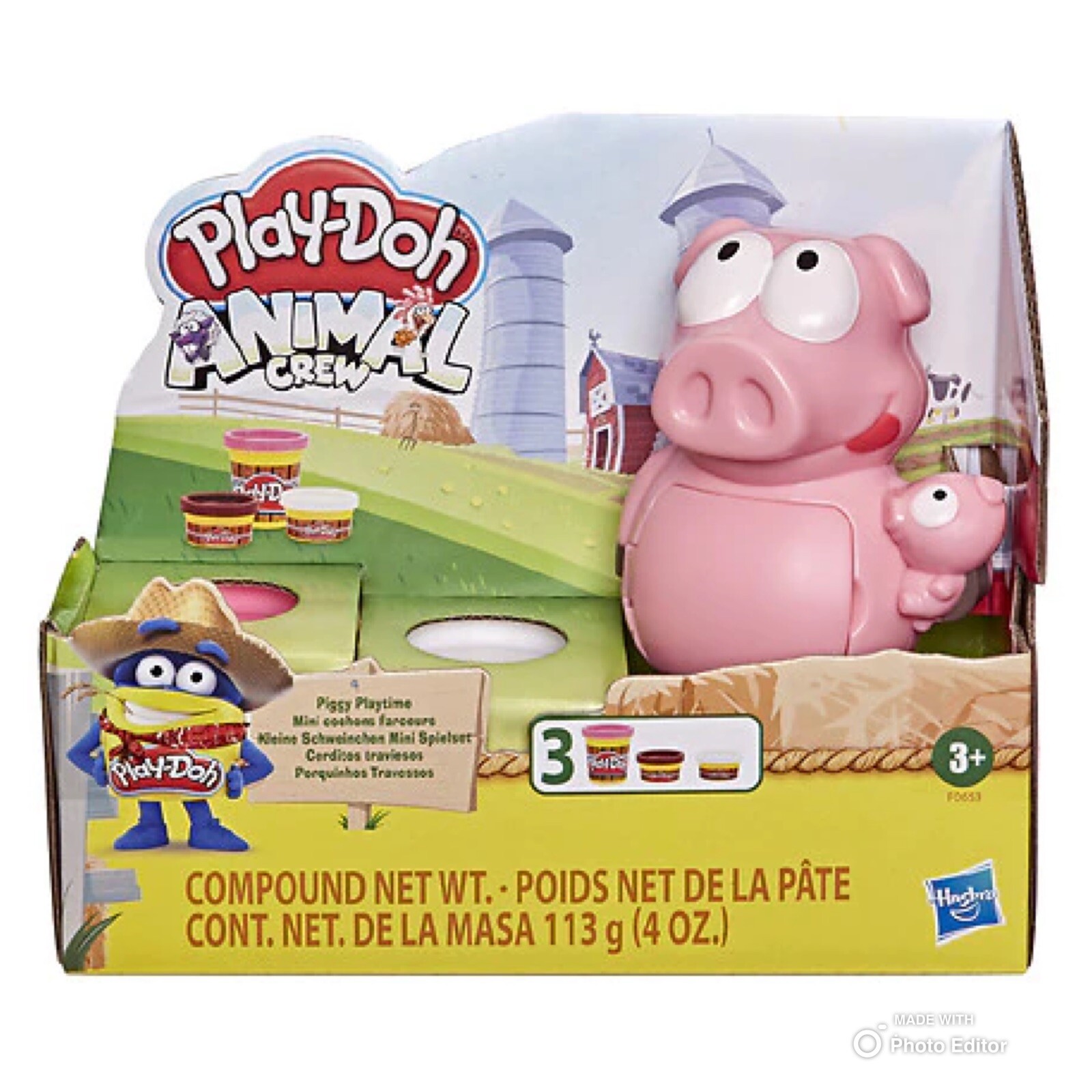 Hasbro Play-Doh Animal Crew Pigsley’s Piggy Playtime Farm Pig Play
