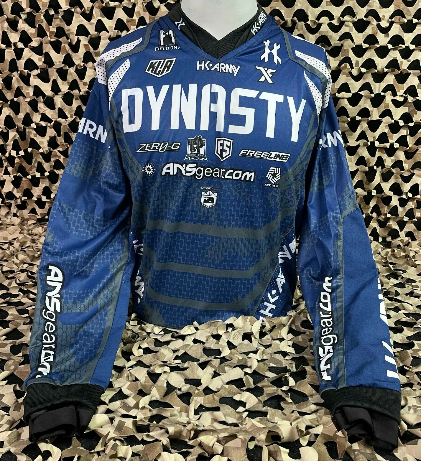 NEW HK Army Freeline Paintball Jersey - Dynasty Home - Blue - Small