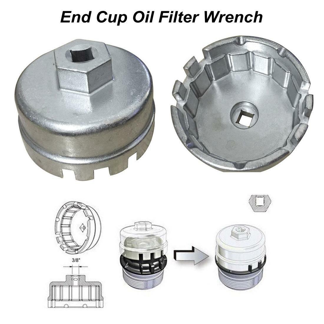 Oil Filter Aluminum Cup Wrench Housing Cap For Toyota Lexus Scion 4 Cylinder L01