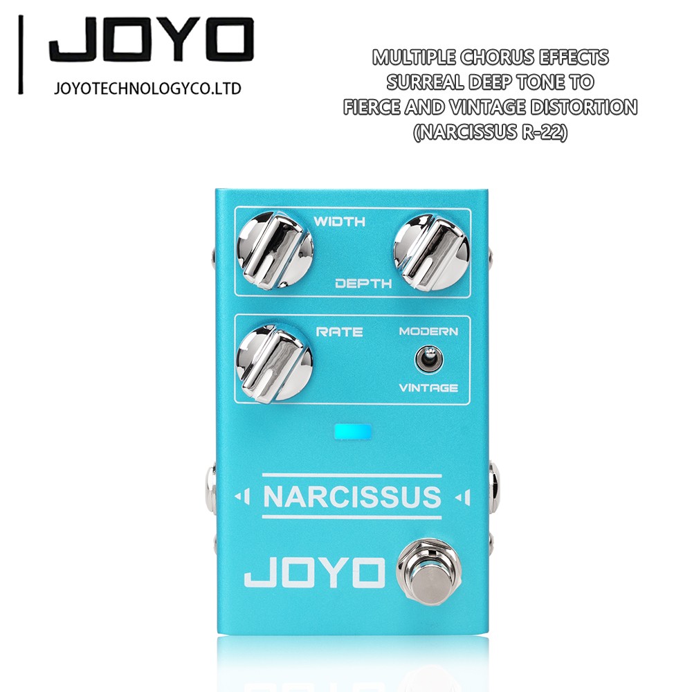 JOYO Chorus Guitar Pedal Multiple Chorus Effects Modern/Vintage True Bypass