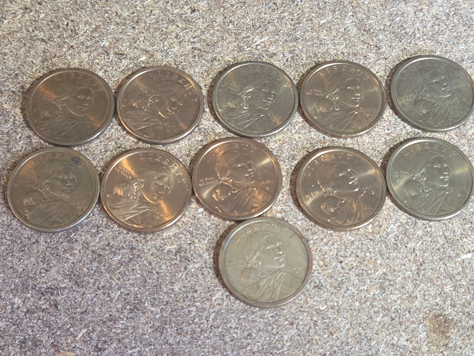Sacagawea Dollar Lot Of 12 Coins.