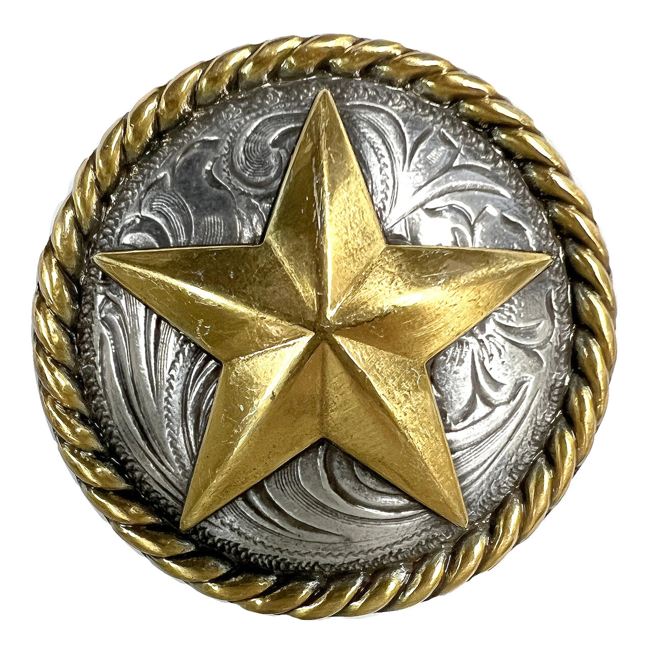 Western Equestrian Cowboy Tack (Set 6) Gold Star Conchos