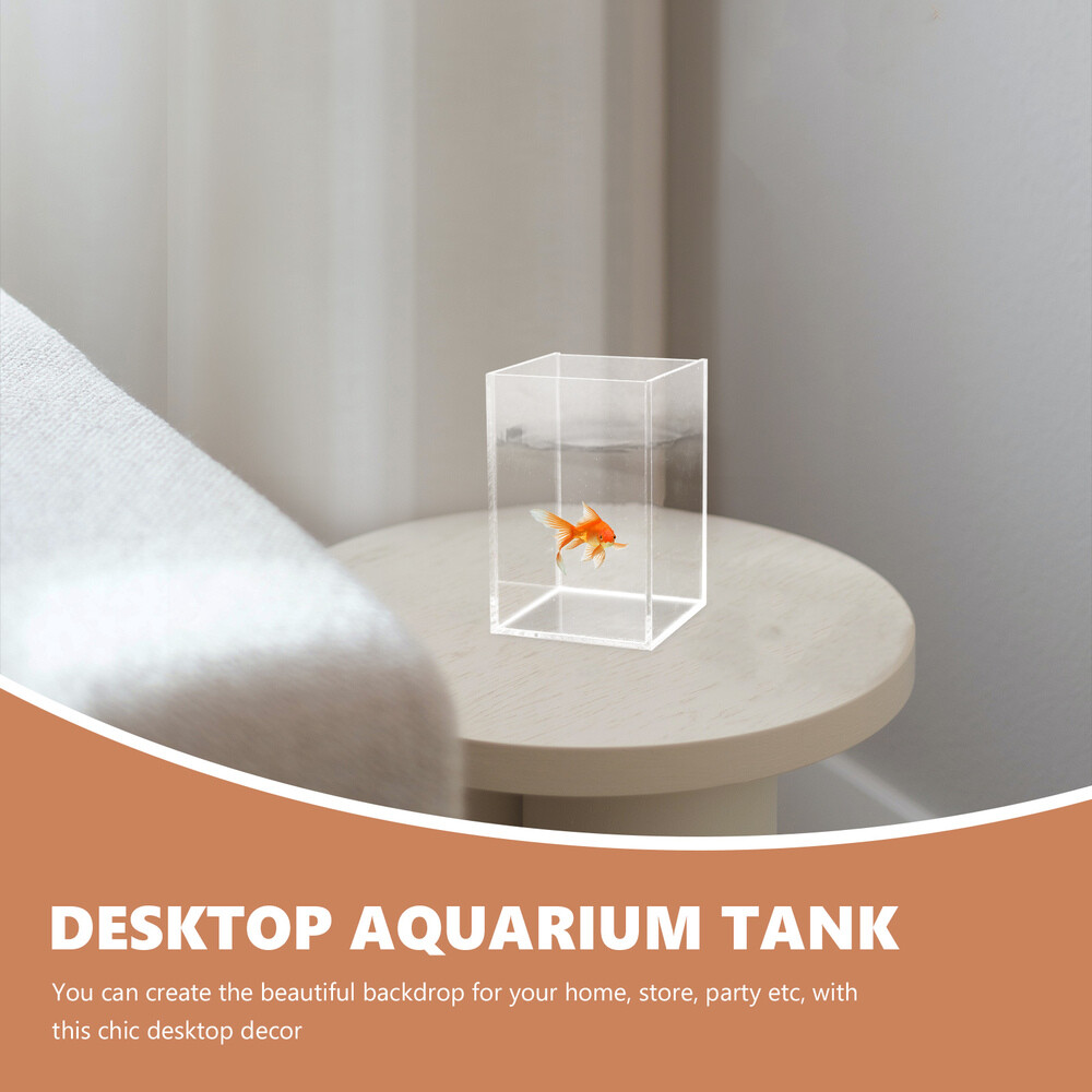 Multi-function Fish Desktop Aquarium Clear Betta Fish Supply