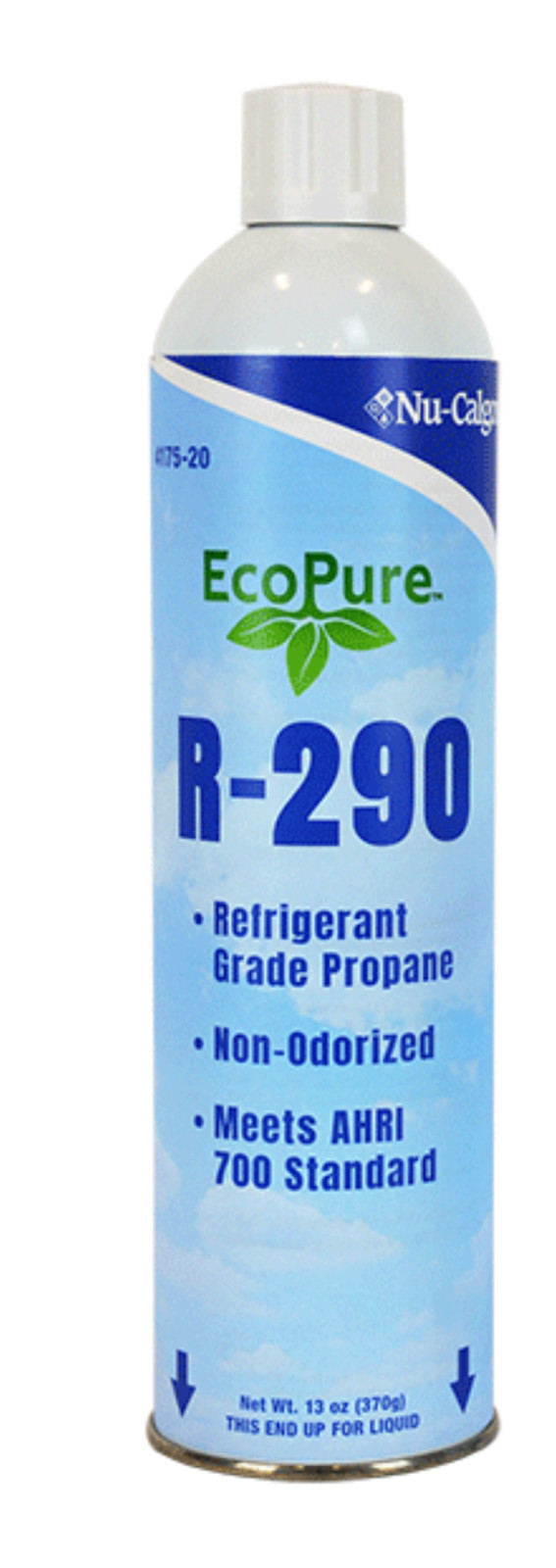 Nu-Calgon 4175-21 EcoPure R290 Refrigerant (Propane), 10.6 oz. canister