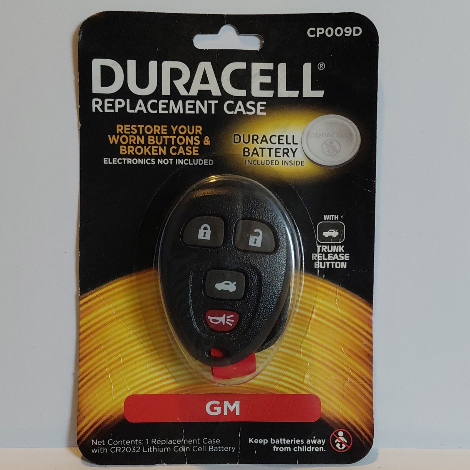 Duracell CP009D GM Replacement key Fob  Shell