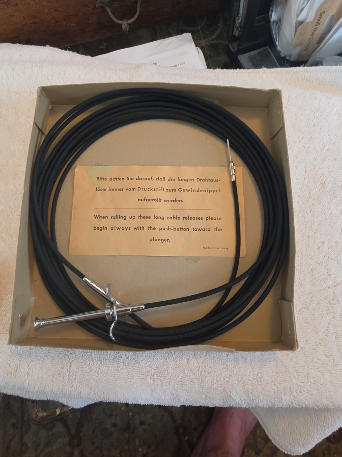 ROWI 6 Meter Long Mechanical FLEX Spring Cable Shutter Release Trigger RARE