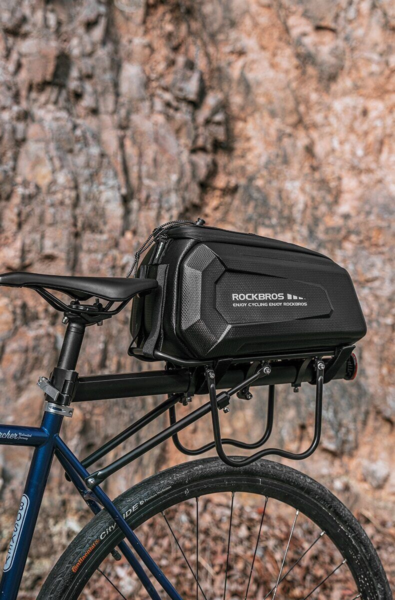 ROCKBROS 9L Waterproof Bicycle Bag Large Rear Seat Bag MTB Road Bike Rack Trunk
