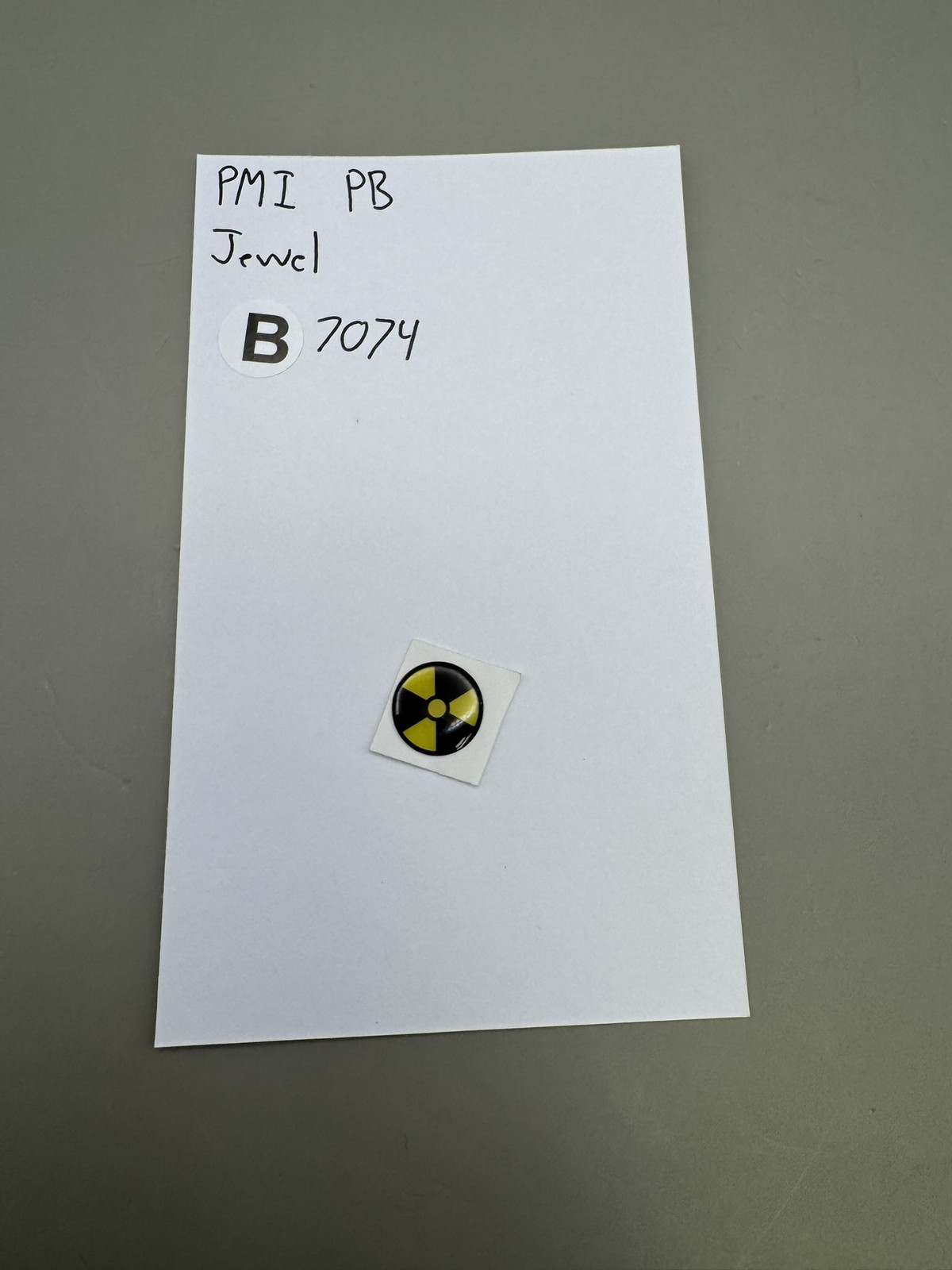 PMI PB Jewel Radioactive Symbol Sticker
